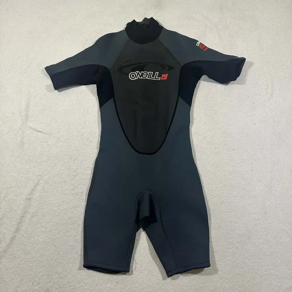 O'Neill Men's Short Sleeve Spring Wetsuit Black Gray Size M Surf Dive Swim